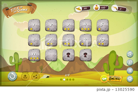Desert Game User Interface Design For Tablet Desert Game User Interface Design For Tablet 13025590