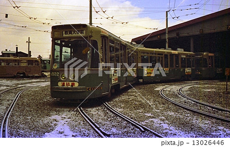 札幌市電の連結車　昭和50年 13026446