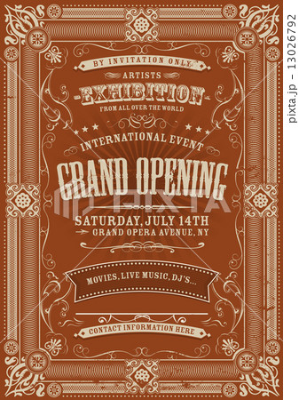 Vintage Invitation Background 13026792