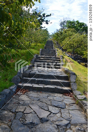 今帰仁城の大手道(沖縄県国頭郡今帰仁村) 今帰仁城の大手道(沖縄県国頭郡今帰仁村) 13026809