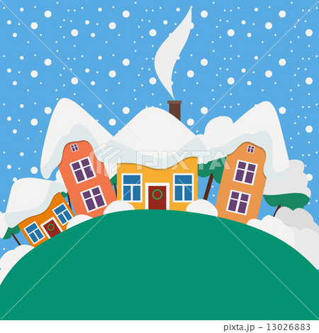 New Year and Christmas landscape in the daytime 13026883