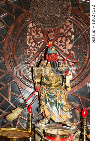Dharmapala (protector of dharma), Buddhist temple in Beijing, China. Dharmapala (protector of dharma), Buddhist temple in Beijing, China. 13027122