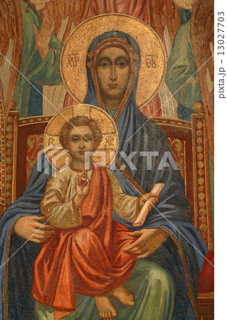 Blessed Virgin Mary with baby Jesus Blessed Virgin Mary with baby Jesus 13027703