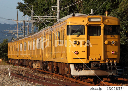 濃黄色の山陽本線115系 13028574