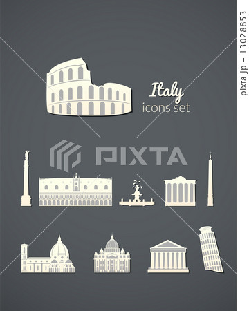 Landmarks of Italy set 13028853