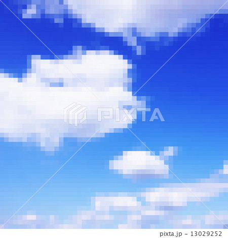 Pixel art sky vector photorealistic background Pixel art sky vector photorealistic background 13029252