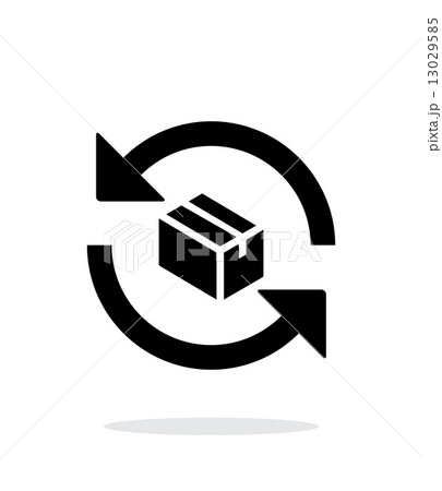 Exchange box simple icon on white background. 13029585
