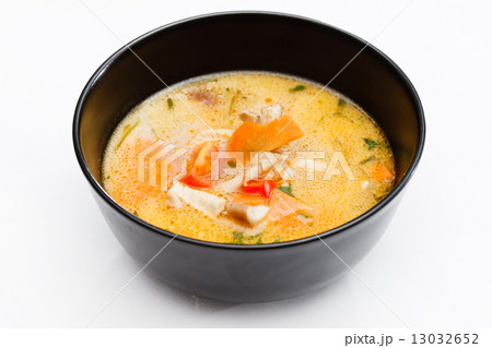 Soup made from Coco Milk and Vegetables 13032652