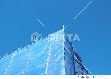 建築現場・ブルーシート 13033700