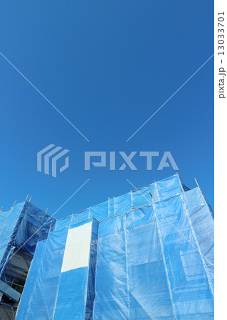 建築現場・ブルーシート 建築現場・ブルーシート 13033701