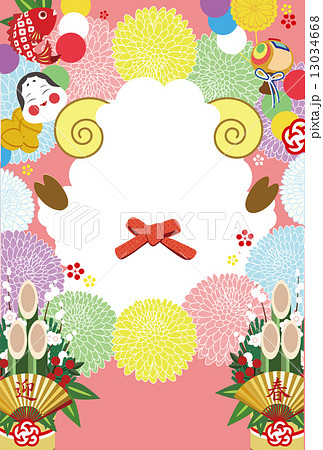 羊かぶりものフォトフレーム 13034668