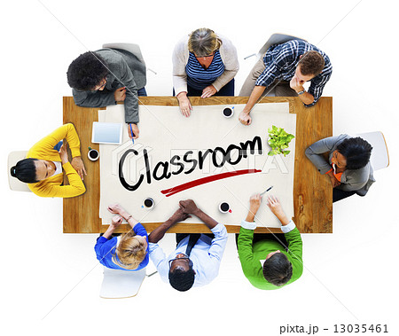 Group of People Brainstorming about Classroom Concepts 13035461