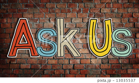 Ask Us Concepts Isolated on Background 13035537