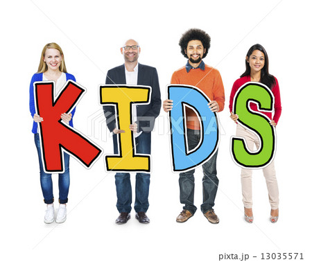 Group of People Holding Letter Kids Concepts Group of People Holding Letter Kids Concepts 13035571