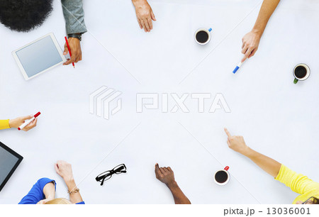 Group of Business People Planning for a New Project 13036001