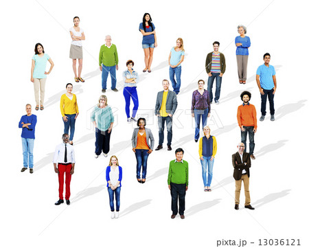 Group of Multiethnic Diverse Cheerful People 13036121