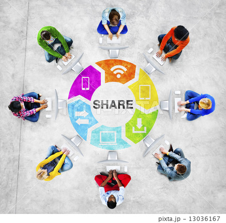 People Social Networking and Sharing Concept People Social Networking and Sharing Concept 13036167