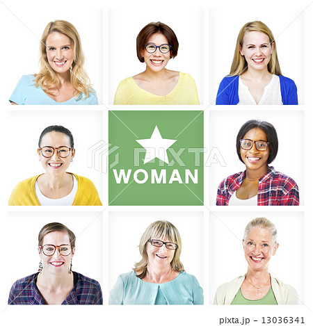 Group of Multiethnic Cheerful Beautiful Women Group of Multiethnic Cheerful Beautiful Women 13036341