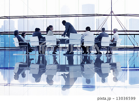 Business People in Constructive Discussion Business People in Constructive Discussion 13036599