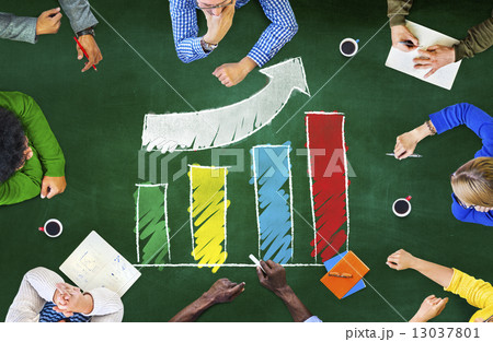 Growth Success Improvement Development Bar Graph Accomplishment 13037801