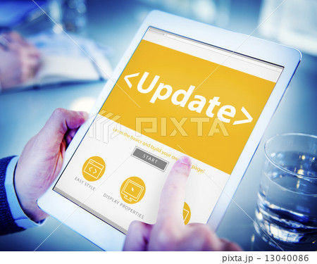 Digital Online Update Upgrade Office Working Concept 13040086
