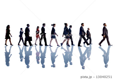 Business People Corporate Walking Team Concept Business People Corporate Walking Team Concept 13040251