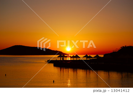 Sunrise at luxury resort, Crete, Greece Sunrise at luxury resort, Crete, Greece 13041412