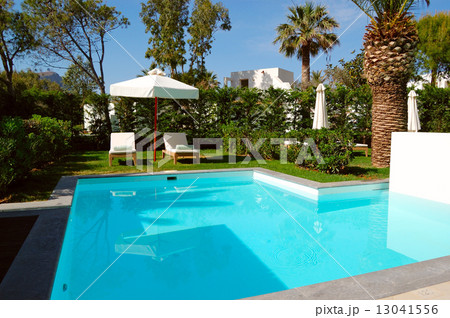 Swimming pool at luxury villa, Crete, Greece 13041556