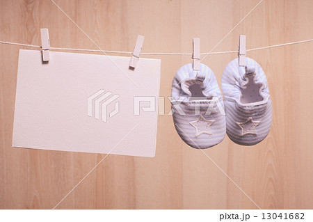 Baby boy booties 13041682