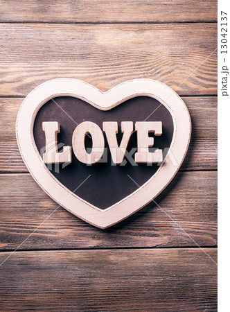 Wooden letters LOVE 13042137