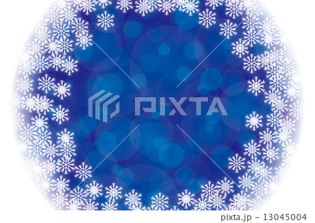 背景素材壁紙 雪 結晶 降雪 冬 スノー ウィンター ウインター コピースペース テキストスペ のイラスト素材