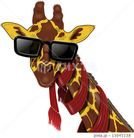 giraffe in sunglasses 13045138