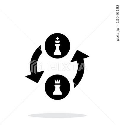 Castling simple icon on white background. Castling simple icon on white background. 13046192