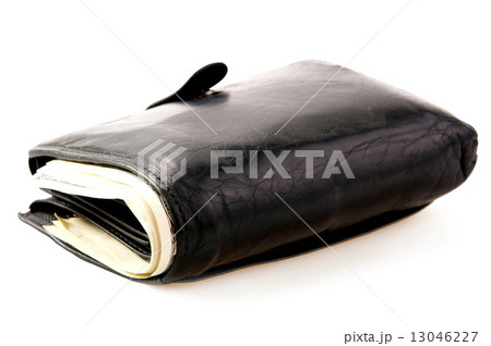 many banknotes in black wallet on light background many banknotes in black wallet on light background 13046227