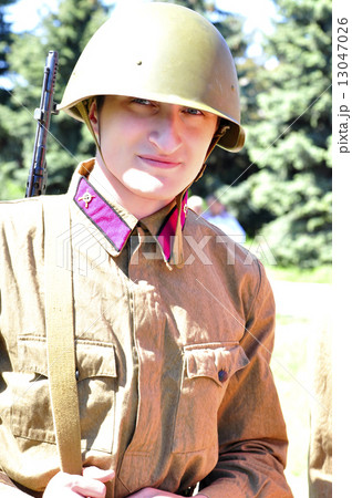 Soviet soldiers. Veteran of the Second World War 13047026