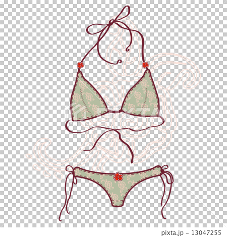 Women bathing suits. Vector illustration  13047255