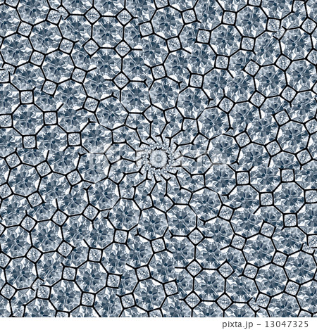 Mosaic pattern of light blue diamonds Mosaic pattern of light blue diamonds 13047325
