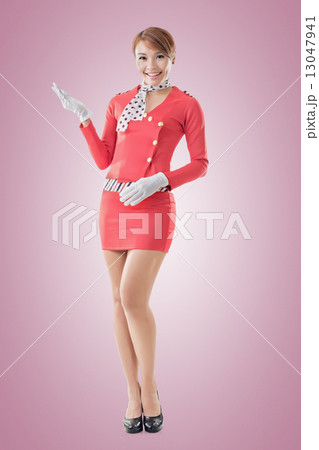 Asian flight attendant 13047941
