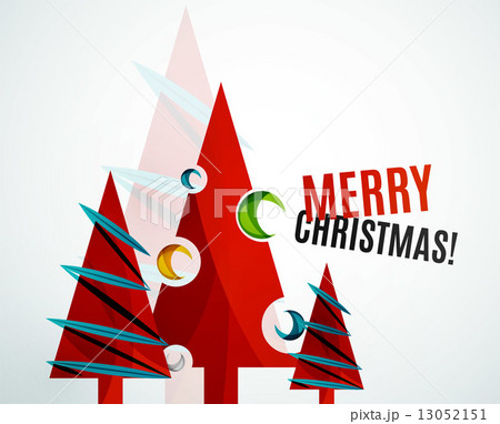 Christmas tree geometric design 13052151