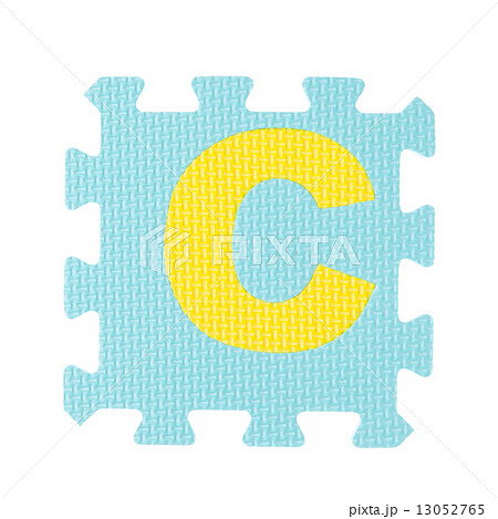 Alphabet toy piece isolated on white background 13052765
