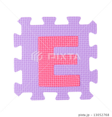 Alphabet toy piece isolated on white background 13052768