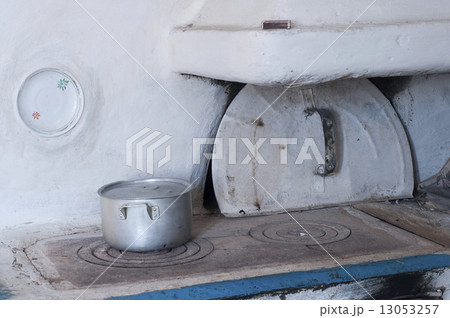 Ukrainian traditional kitchen with stove. 13053257