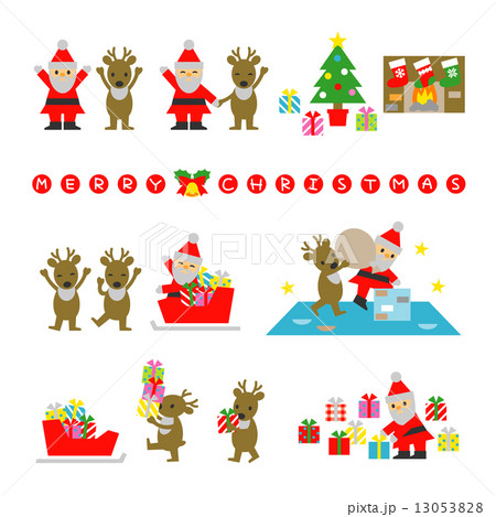 サンタクロースとトナカイ 13053828