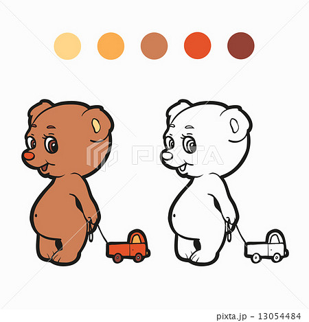 Coloring book (bear) 13054484