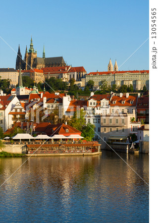 Vitus cathedral over Vltava river, Vitus cathedral over Vltava river, 13054565