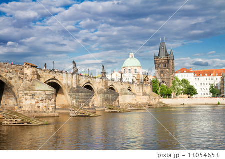 Charles bridge over river Vltava Charles bridge over river Vltava 13054653