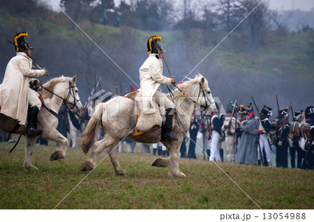 History fan in military costume, Austerlitz History fan in military costume, Austerlitz 13054988