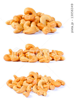 cashew nuts isolated on white background 13056349