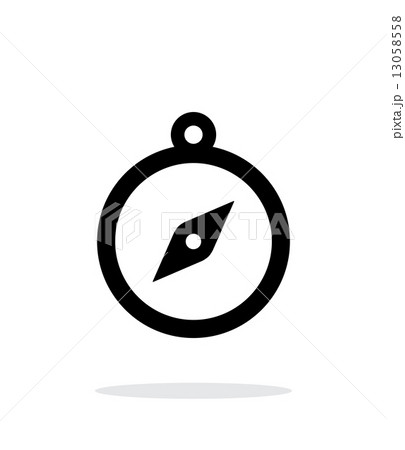Hand compass icon on white background. 13058558