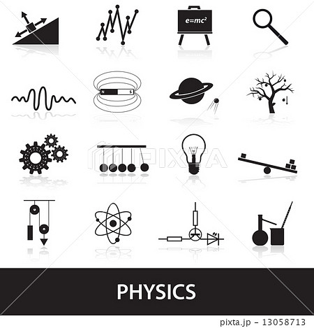 physics icons set eps10 13058713